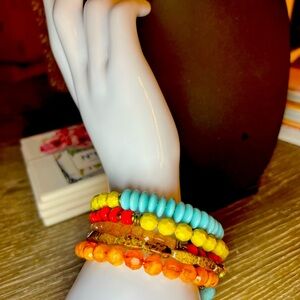 Colorful Beaded Boho-Style Wrap Bracelet
